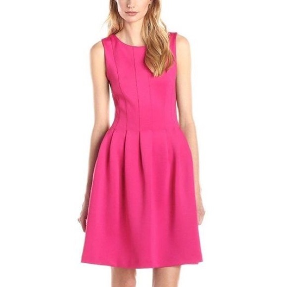 Calvin Klein Fit & Flair Sleeveless Dress - Picture 1 of 10